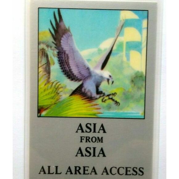 Asia Alpha Backstage Pass Original 1983 Concert Tour ELP Yes Progressive Rock - Picture 2 of 4